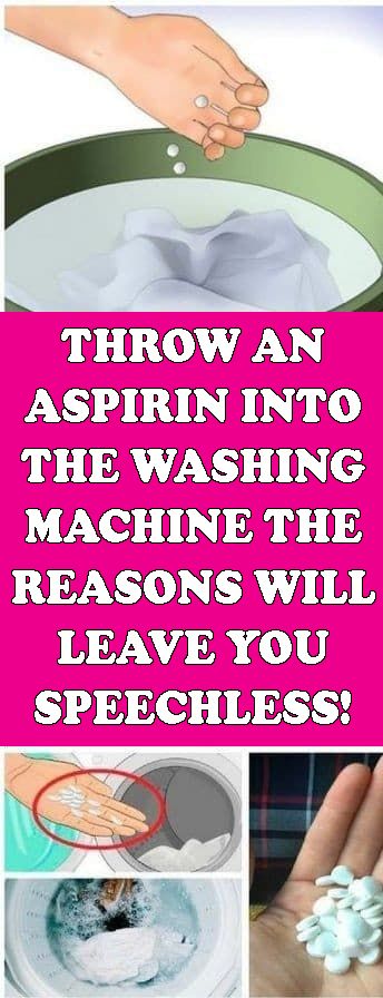 THROW AN ASPIRIN INTO THE WASHING MACHINE, THE REASON WILL LEAVE YOU SPEECHLESS!