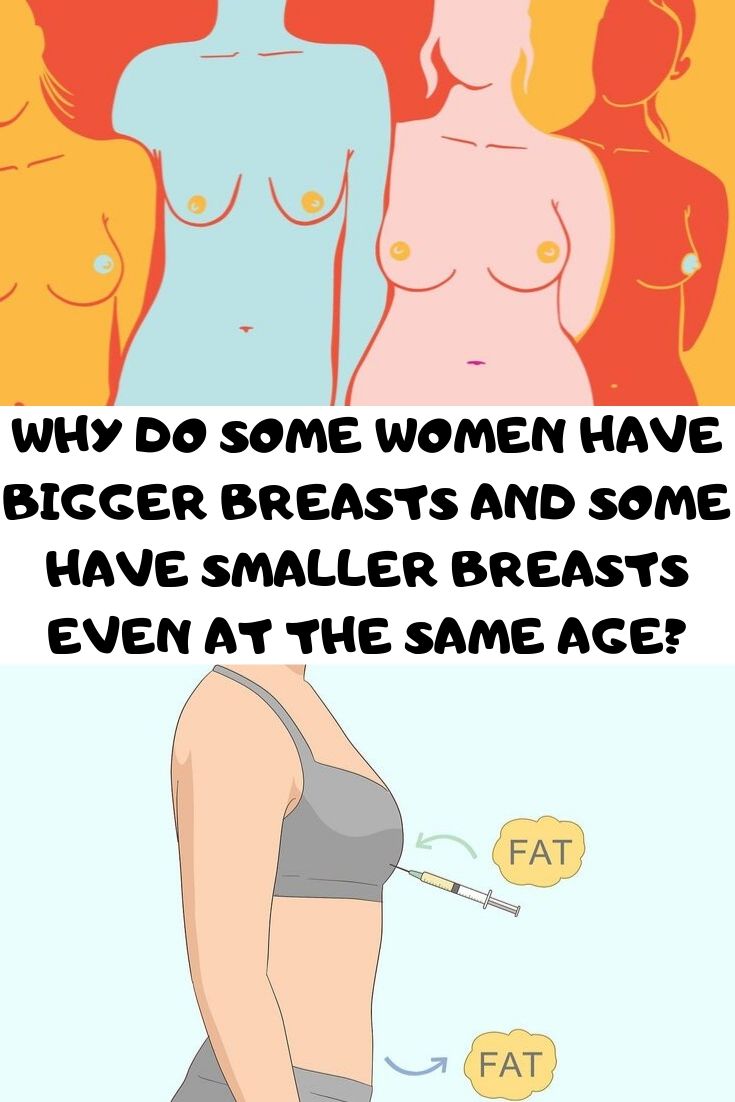 WHY DO SOME WOMEN HAVE BIGGER BREASTS AND SOME HAVE SMALLER BREASTS EVEN AT THE SAME AGE?